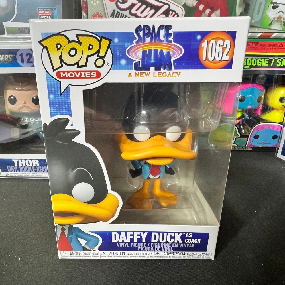 Funko Pop Movies Space Jam A New Legacy Daffy Duck as Coach 1062 Vinyl Figure